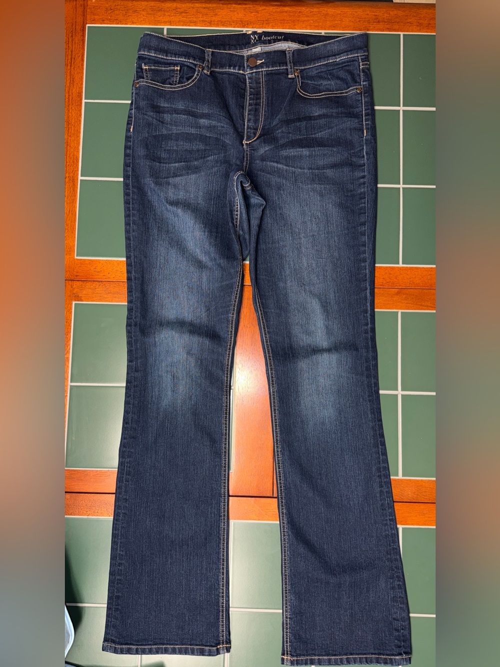NY&Co Women's Dark Blue Bootcut Jeans size 14 Tall